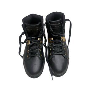 Hardlined By Sean John Mens Leather Casual Lace Up Ankle Boot Sz 10
